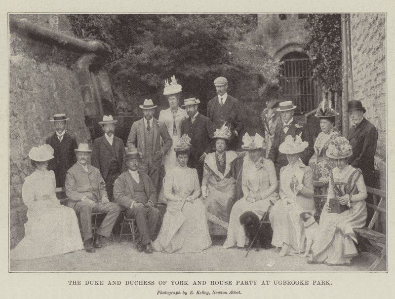 Il Duca e la Duchessa di York e il gruppo a Ugbrooke Park da English Photographer