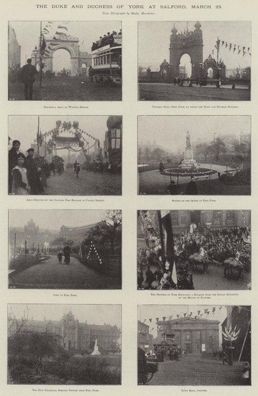 Il Duca e la Duchessa di York a Salford, 25 Marzo da English Photographer
