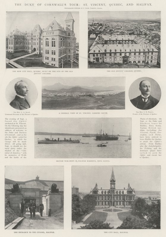 Il tour del Duca di Cornovaglia, St Vincent, Quebec e Halifax da English Photographer