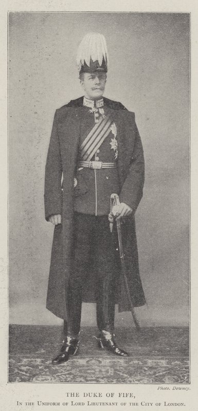 Il duca di Fife, in uniforme di Lord Luogotenente della Città di Londra da English Photographer