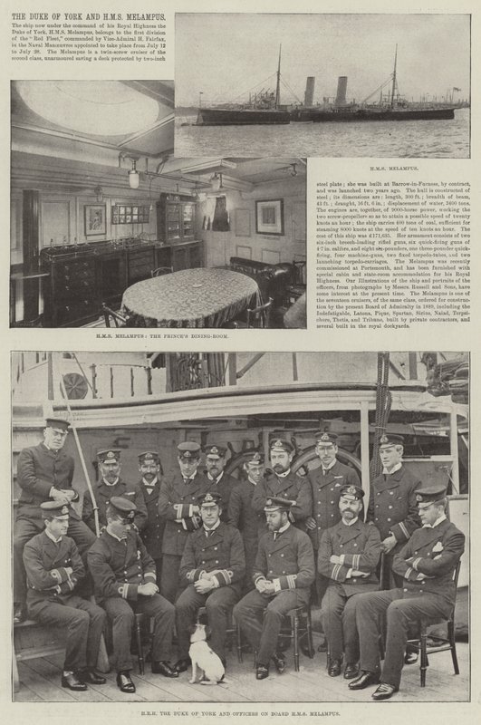Il Duca di York e HMS Melampus da English Photographer