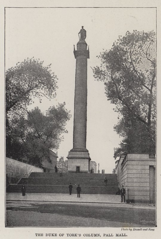 La Colonna del Duca di York, Pall Mall da English Photographer