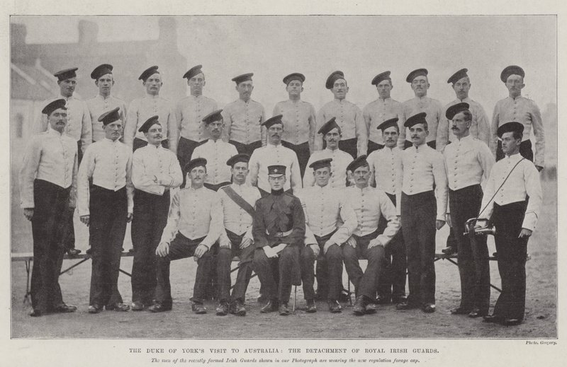 La visita del Duca di York in Australia, il distaccamento delle Guardie Reali Irlandesi da English Photographer