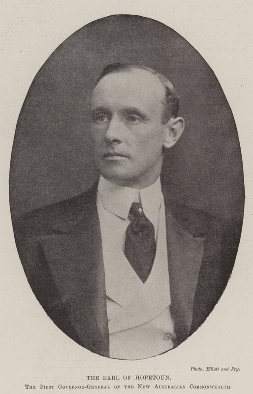 Il conte di Hopetoun, primo governatore generale del nuovo Commonwealth australiano da English Photographer
