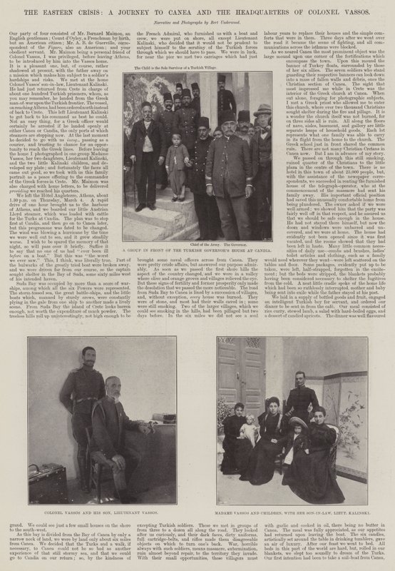 La crisi orientale, un viaggio a Canea e il quartier generale del colonnello Vassos da English Photographer