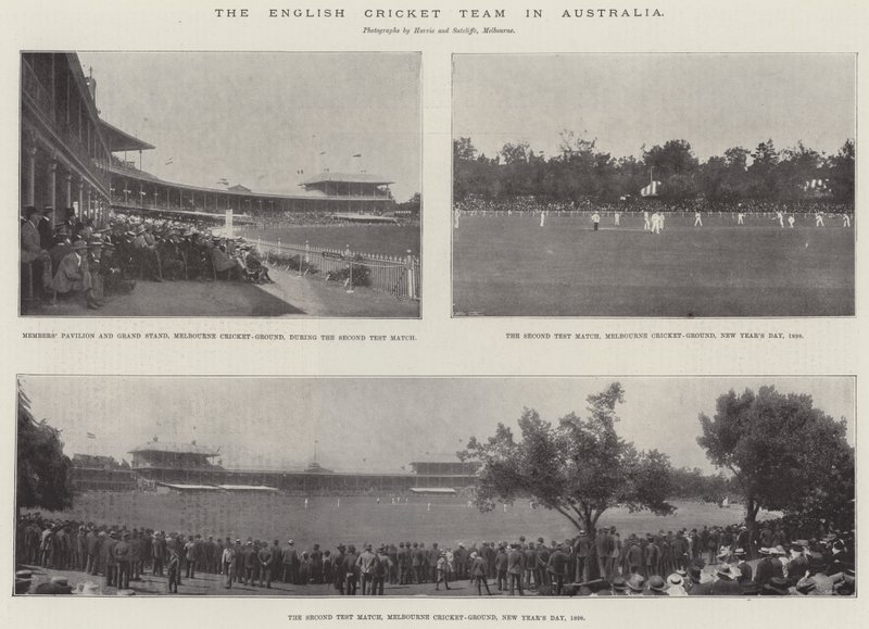 La squadra di cricket inglese in Australia da English Photographer