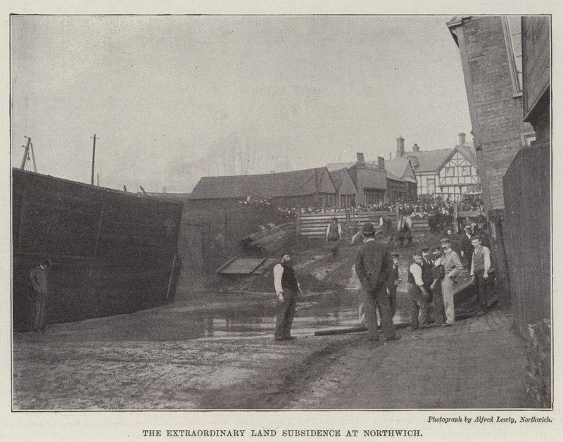 Il straordinario cedimento del terreno a Northwich da English Photographer