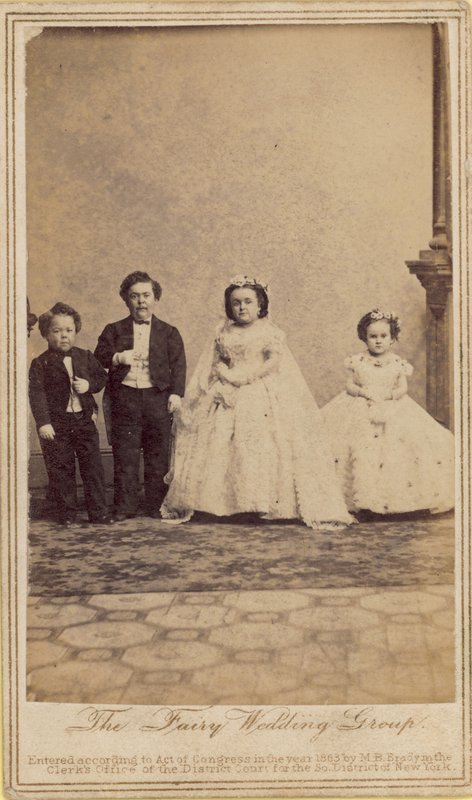 Il gruppo del matrimonio delle fate; Generale Tom Thumb da English Photographer