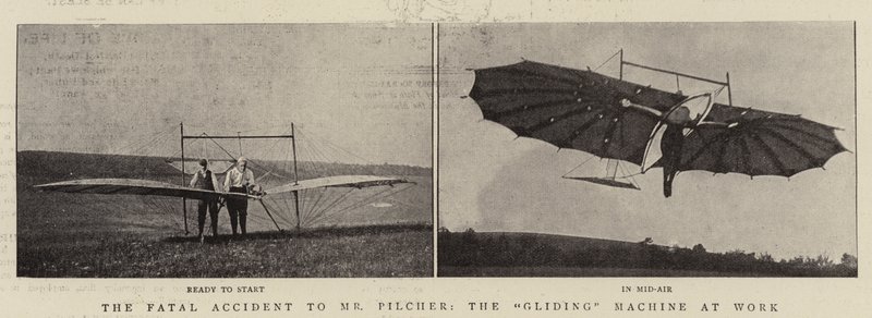 Il Fatale Incidente al Sig. Pilcher, la Macchina Volante in Funzione da English Photographer