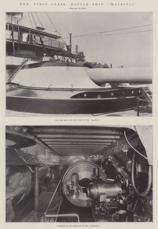 La nave da battaglia di prima classe Majestic da English Photographer