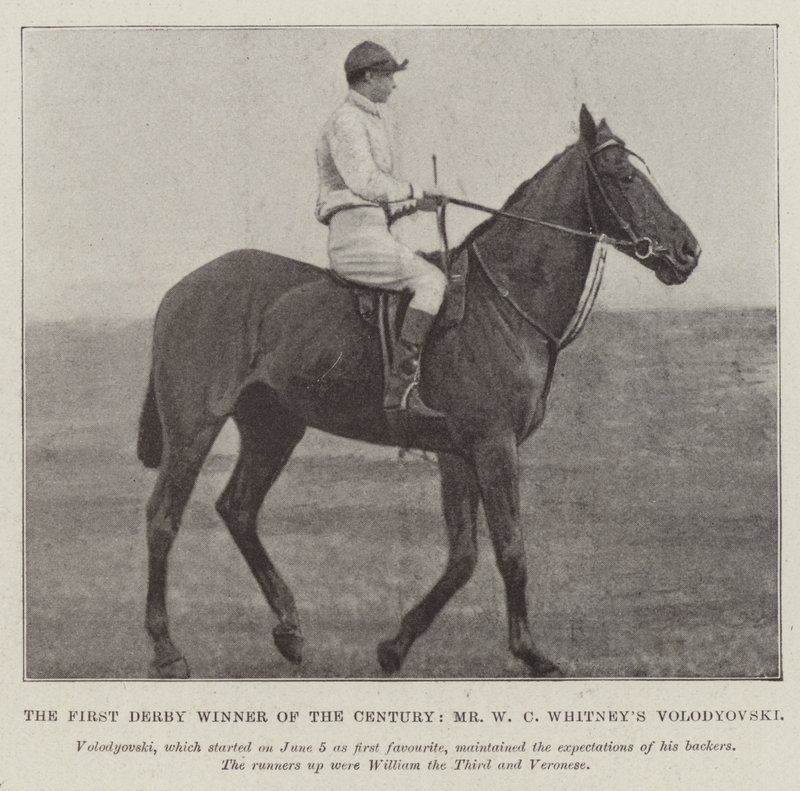 Il primo vincitore del Derby del secolo, Volodyovski di Mr W C Whitney da English Photographer