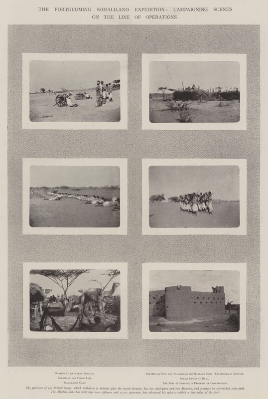 La prossima spedizione in Somaliland, scene di campagna sulla linea delle operazioni da English Photographer