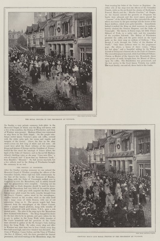 Il funerale della Regina Vittoria da English Photographer