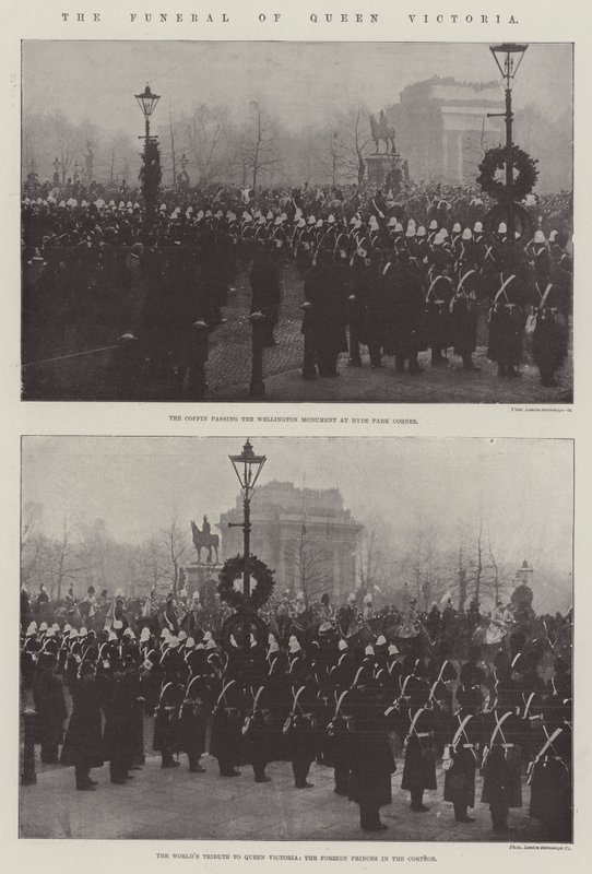 Il funerale della Regina Vittoria da English Photographer