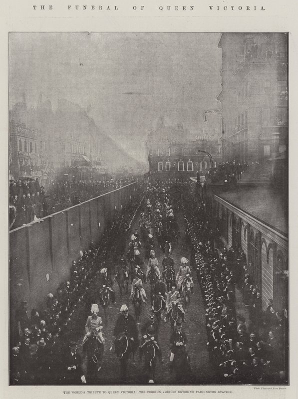 Il funerale della Regina Vittoria da English Photographer