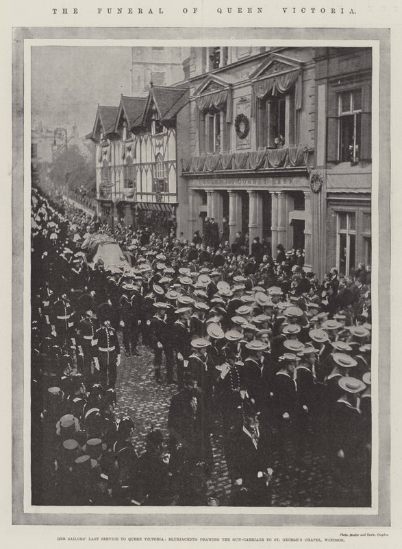 Il funerale della Regina Vittoria da English Photographer