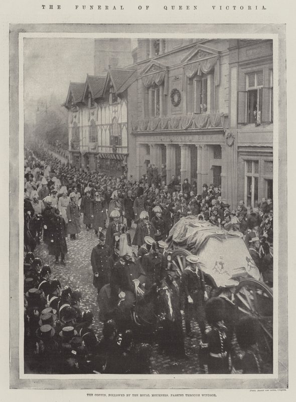 Il funerale della Regina Vittoria da English Photographer