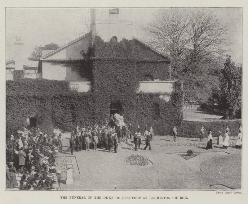 Il funerale del Duca di Beaufort alla Chiesa di Badminton da English Photographer
