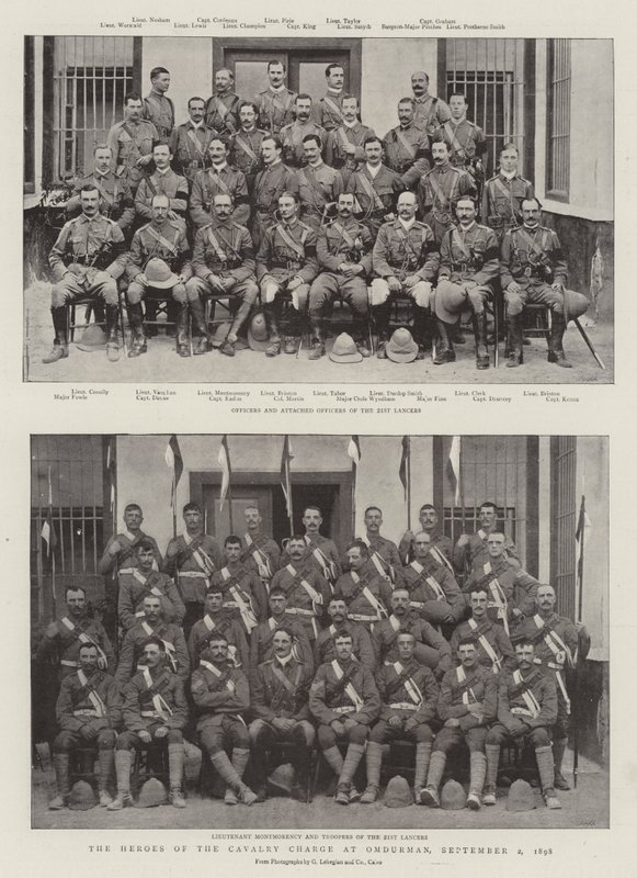 Gli eroi della carica di cavalleria a Omdurman, 2 settembre 1898 da English Photographer