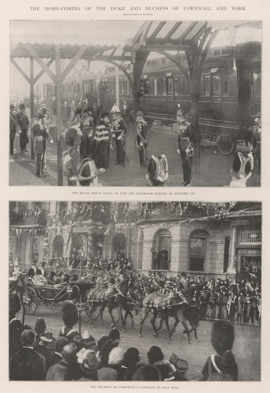 Il ritorno a casa del duca e della duchessa di Cornovaglia e York da English Photographer