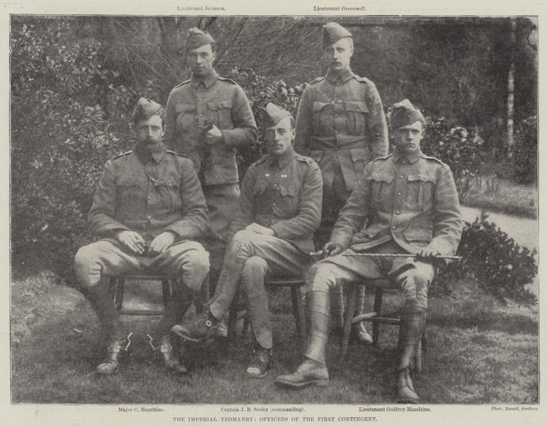 La Yeomanry Imperiale, Ufficiali del Primo Contingente da English Photographer
