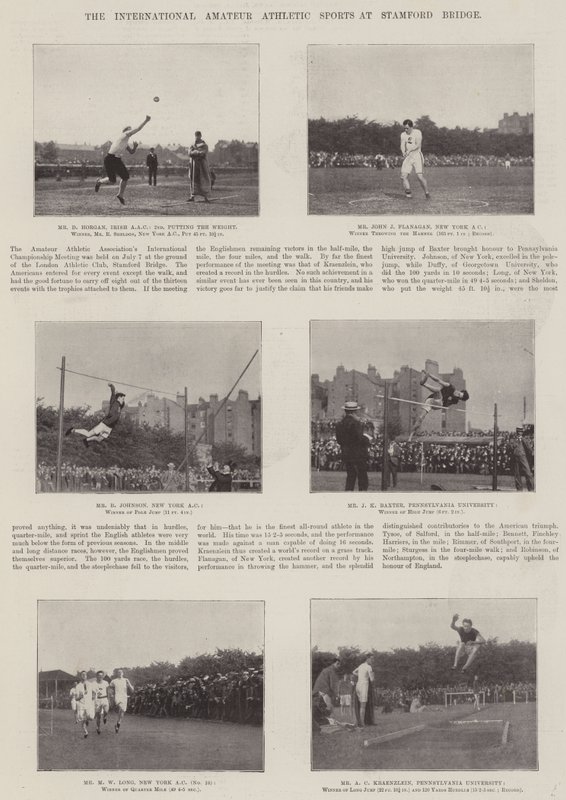 Gli sport atletici amatoriali internazionali a Stamford Bridge da English Photographer