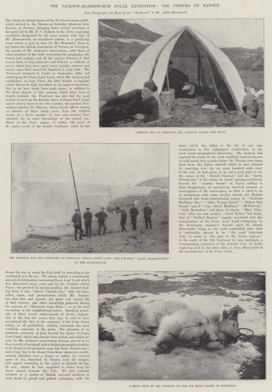 La spedizione polare Jackson-Harmsworth, il ritrovamento di Nansen da English Photographer
