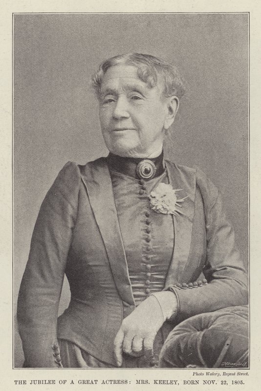 Il Giubileo di una Grande Attrice, Mrs Keeley, Nata il 22 Novembre 1805 da English Photographer