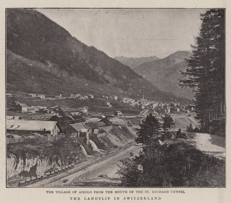 La frana in Svizzera da English Photographer