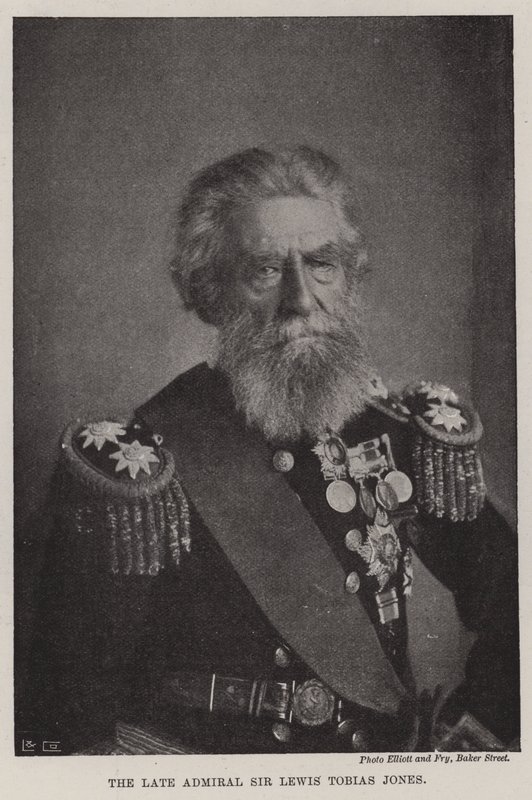 Il defunto Ammiraglio Sir Lewis Tobias Jones da English Photographer