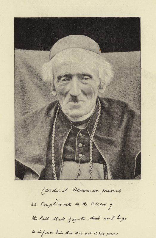 Il defunto Cardinale Newman da English Photographer