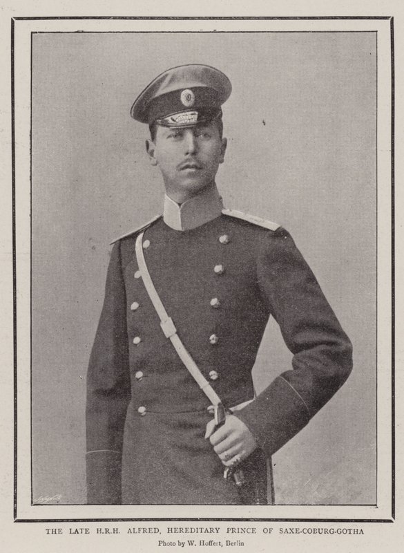 Il defunto SAR Alfredo, principe ereditario di Sassonia-Coburgo-Gotha da English Photographer