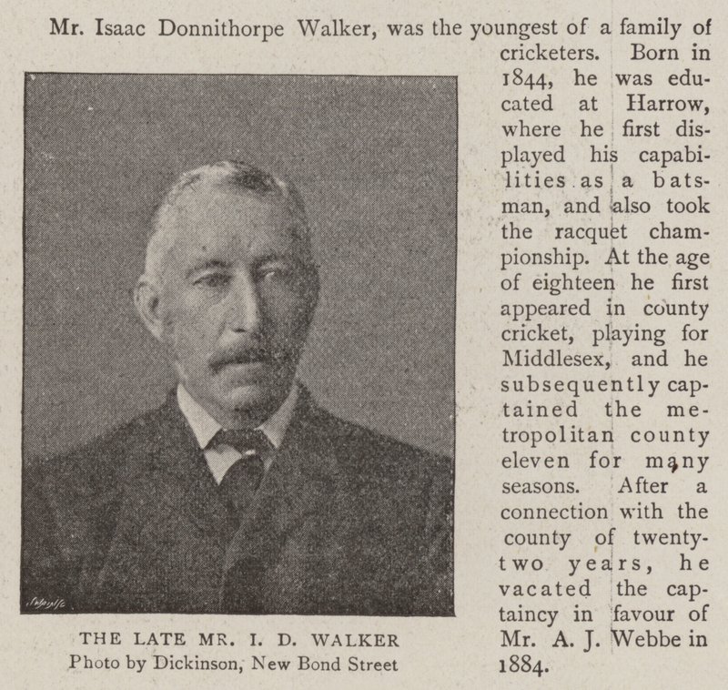 Il defunto signor I D Walker da English Photographer
