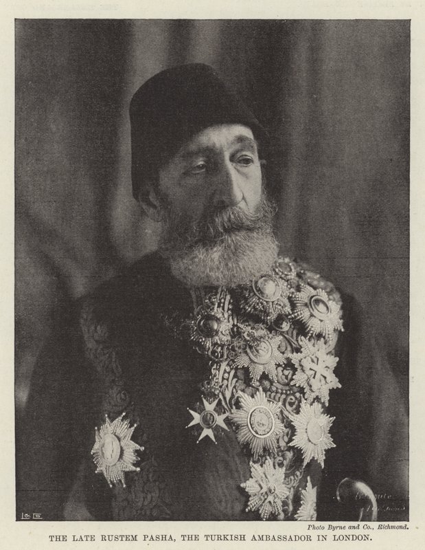 Il Defunto Rustem Pasha, Ambasciatore Turco a Londra da English Photographer