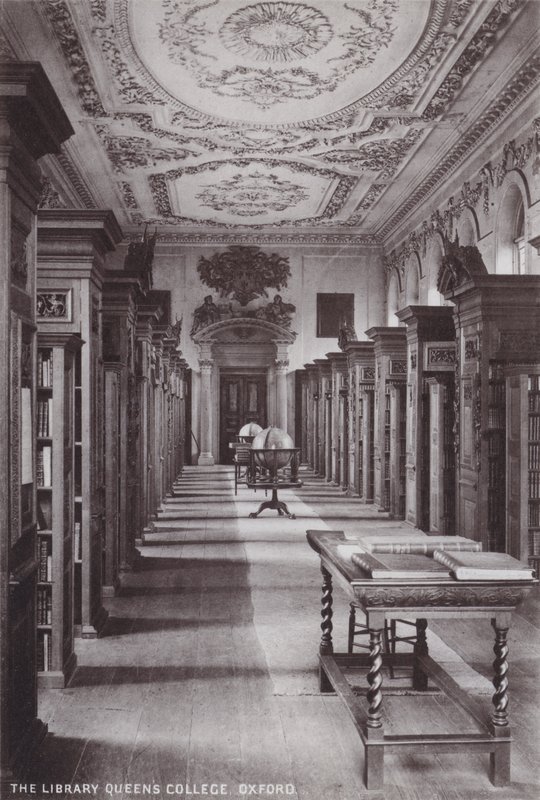 La Biblioteca del Queens College, Oxford da English Photographer