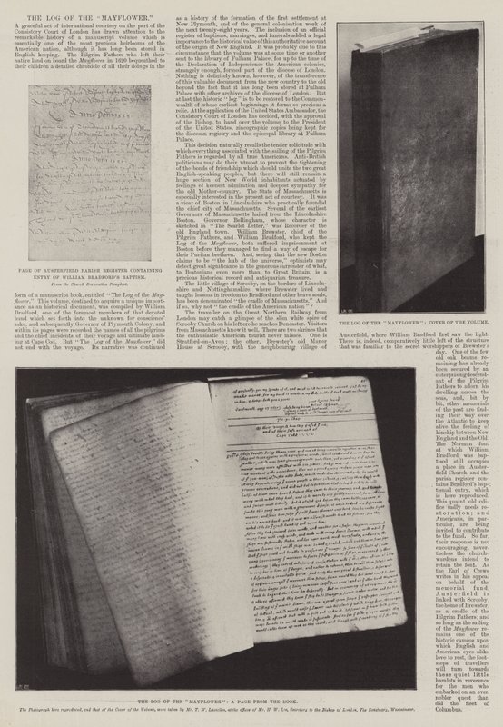 Il diario del Mayflower da English Photographer