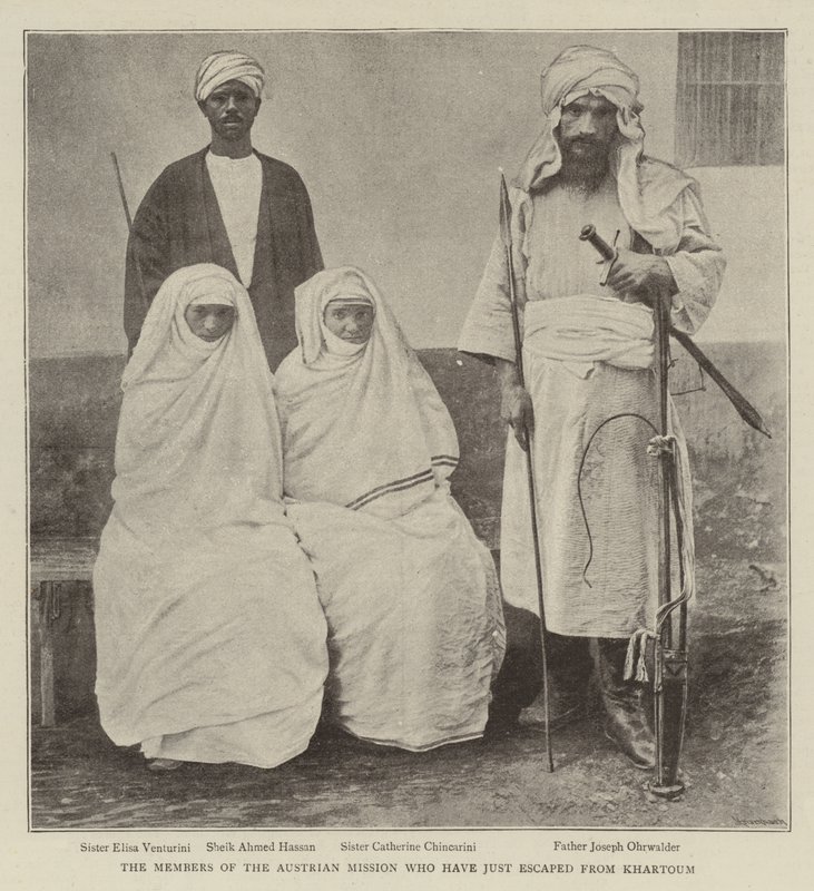 I Membri della Missione Austriaca appena Fuggiti da Khartoum da English Photographer