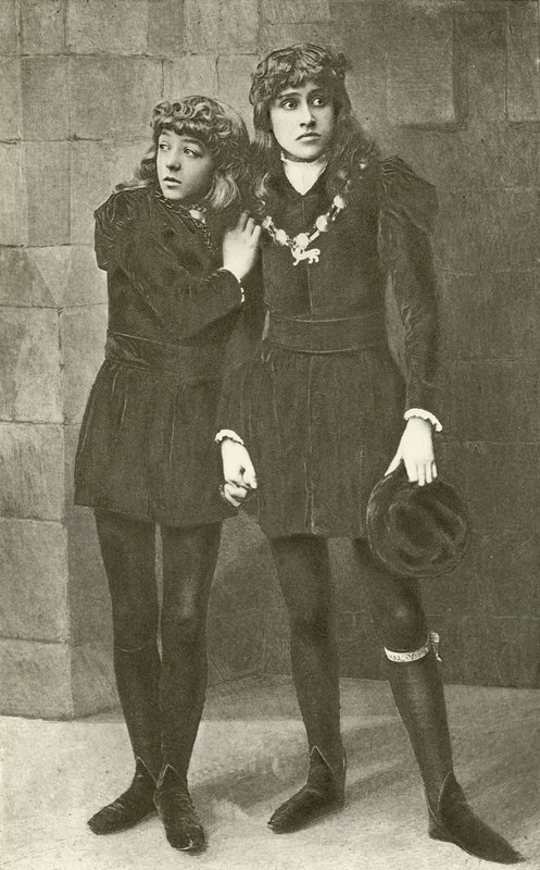 Le signorine Isa Bowman e Bessie Hatton come i giovani principi in Riccardo III (incisione) da English Photographer