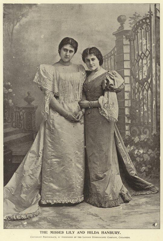 Le signorine Lily e Hilda Hanbury da English Photographer