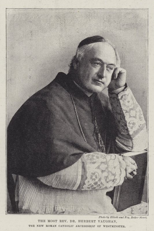 Il reverendissimo Dr Herbert Vaughan, il nuovo arcivescovo cattolico romano di Westminster da English Photographer