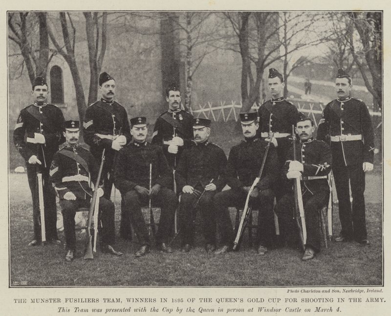 La Squadra dei Munster Fusiliers, Vincitori nel 1895 della Coppa d