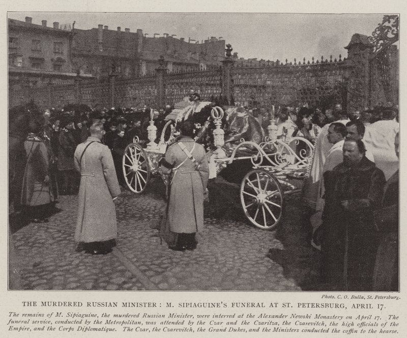 Il ministro russo assassinato, il funerale di M Sipiaguine a San Pietroburgo, 17 aprile da English Photographer