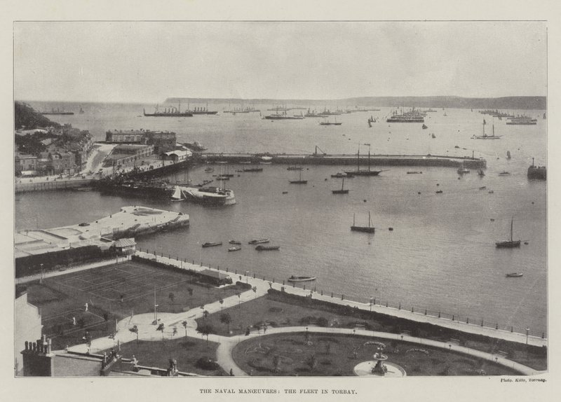 Le manovre navali, la flotta a Torbay da English Photographer