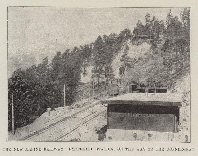 La nuova ferrovia alpina, stazione di Ryffelalp, sulla strada per il Gornergrat da English Photographer