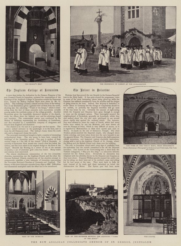 La nuova chiesa collegiata anglicana di San Giorgio, Gerusalemme da English Photographer