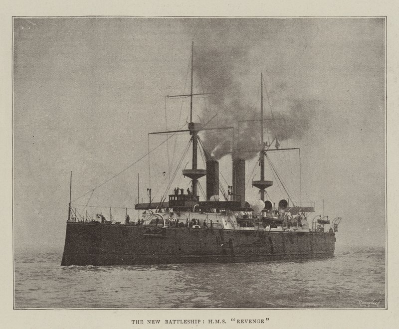 La nuova corazzata, HMS Revenge da English Photographer