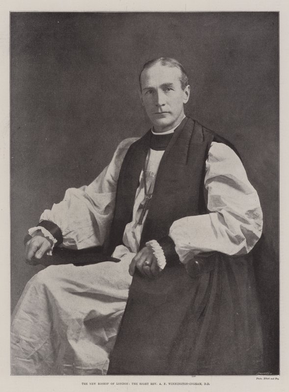 Il nuovo vescovo di Londra, il Reverendo A F Winnington-Ingram, DD da English Photographer