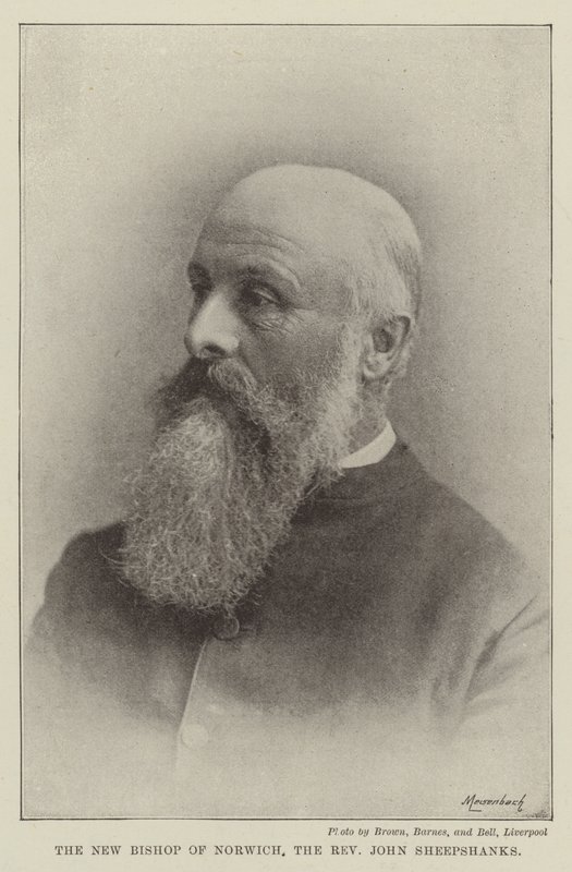 Il nuovo Vescovo di Norwich, il Reverendo John Sheepshanks da English Photographer