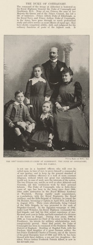 Il Nuovo Comandante in Capo a Aldershot, il Duca di Connaught, con la Sua Famiglia da English Photographer