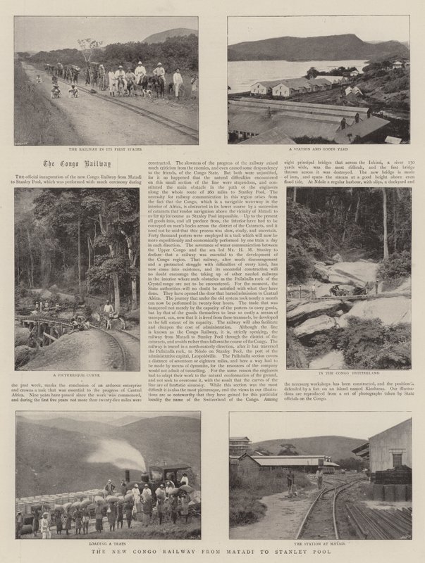 La nuova ferrovia del Congo da Matadi a Stanley Pool da English Photographer